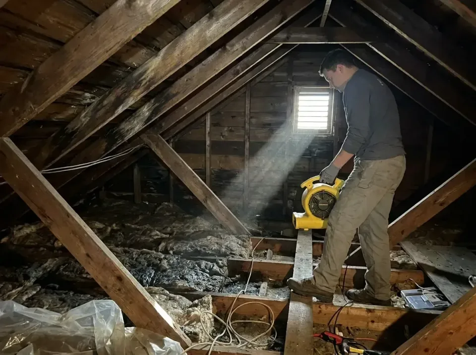 attic-water-damage-drying-proc-007 — frequently asked questions, Emergency Water Extraction & 24/7 Flood Response in Bridgma…